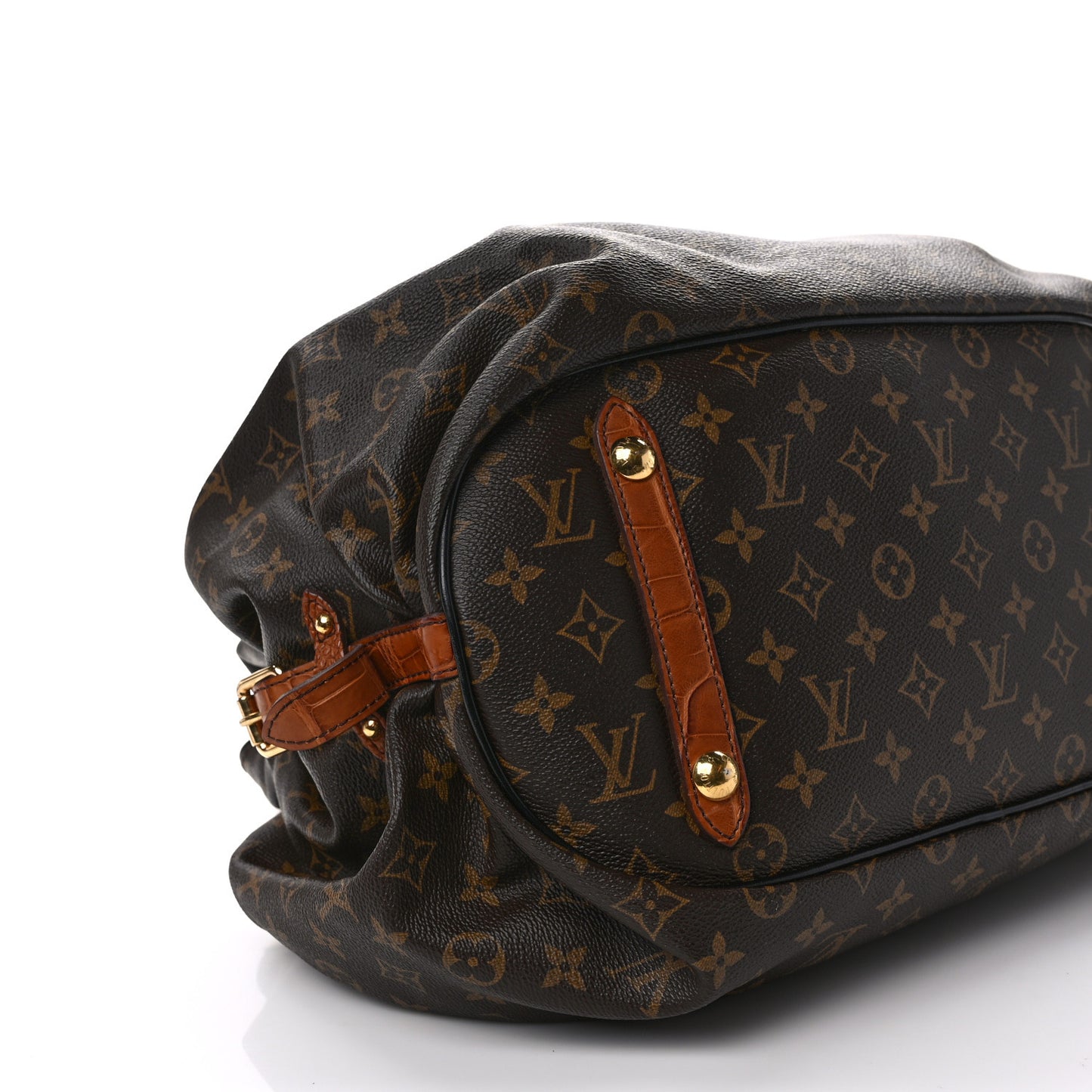 LOUIS VUITTON Monogram Alligator Trim Mahina XL