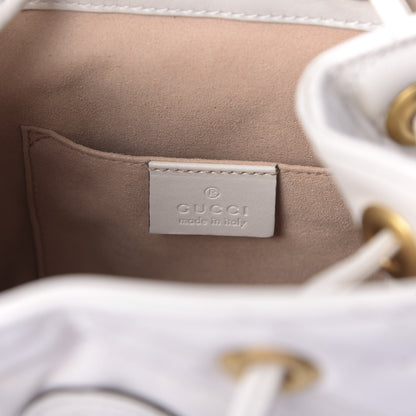 Gucci Calfskin Matelasse GG Marmont Flap Backpack White 7 of 9