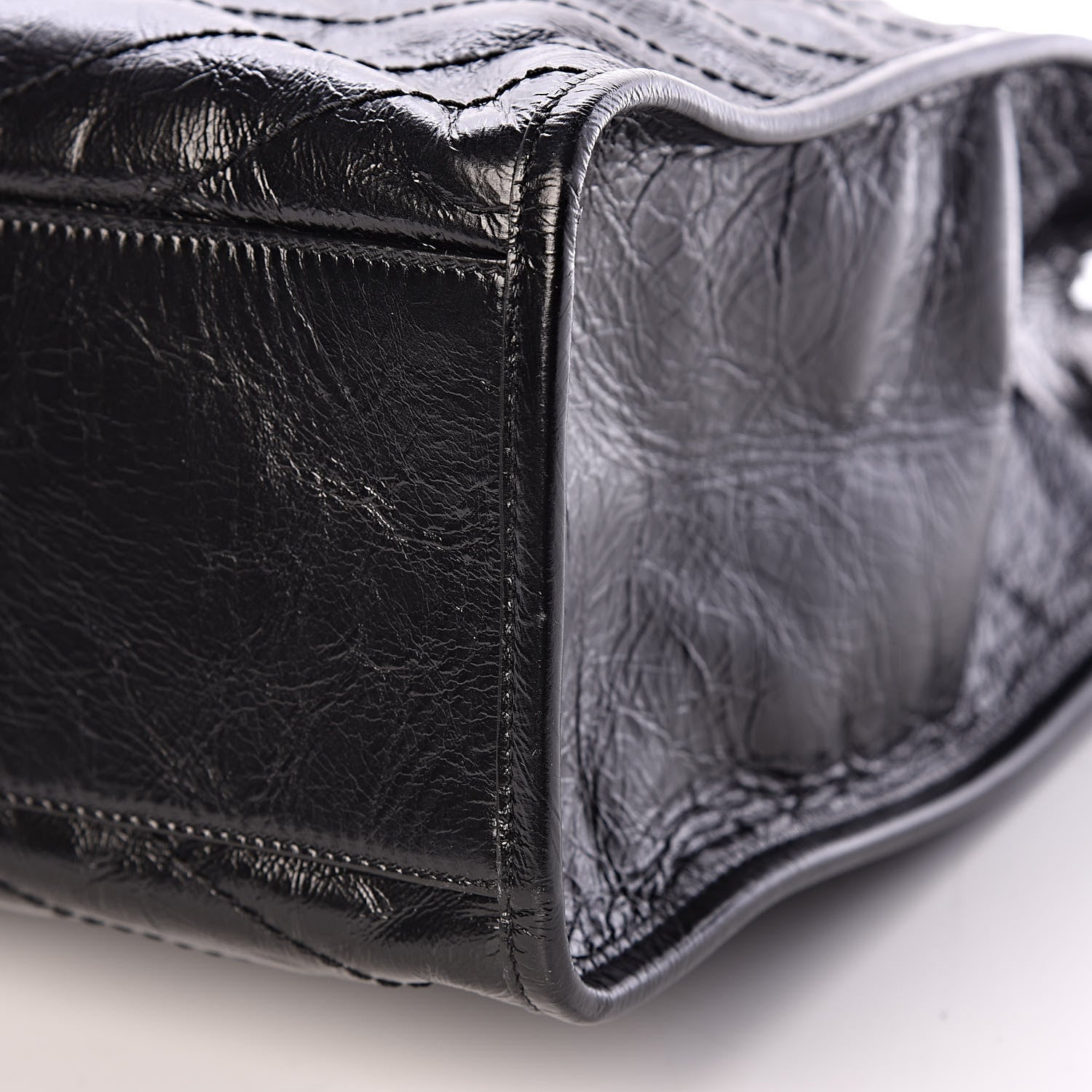 Saint Laurent Crinkled Calfskin Matelasse Monogram Niki Shoulder Bag Black 9 of 9