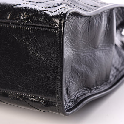 Saint Laurent Crinkled Calfskin Matelasse Monogram Niki Shoulder Bag Black 9 of 9