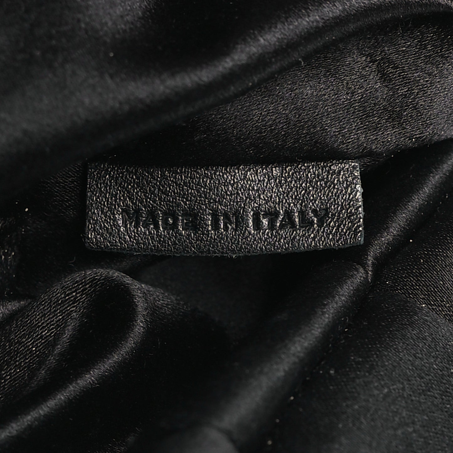 Satin Micro Double Circle Bag Black