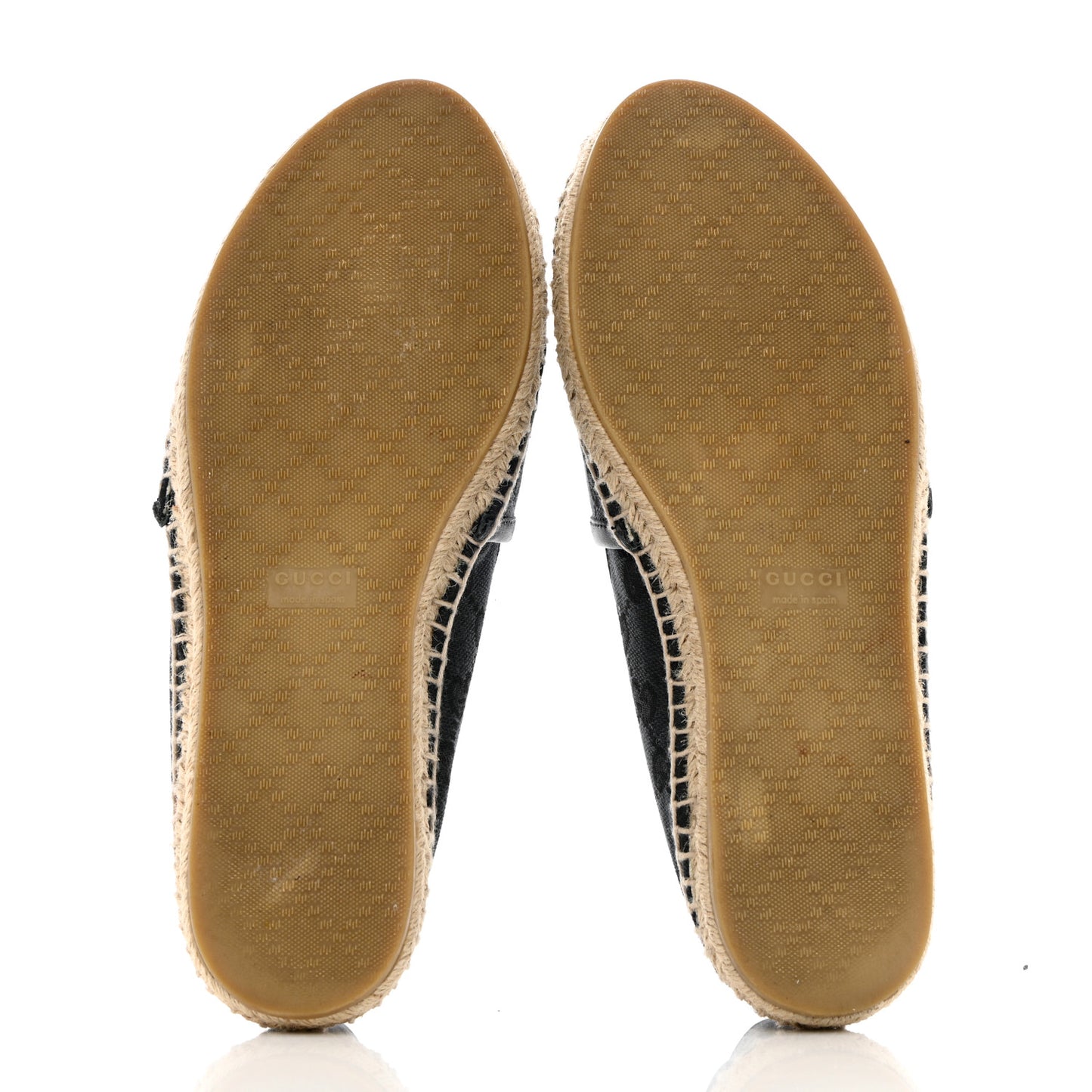 Monogram Espadrilles 37 Black