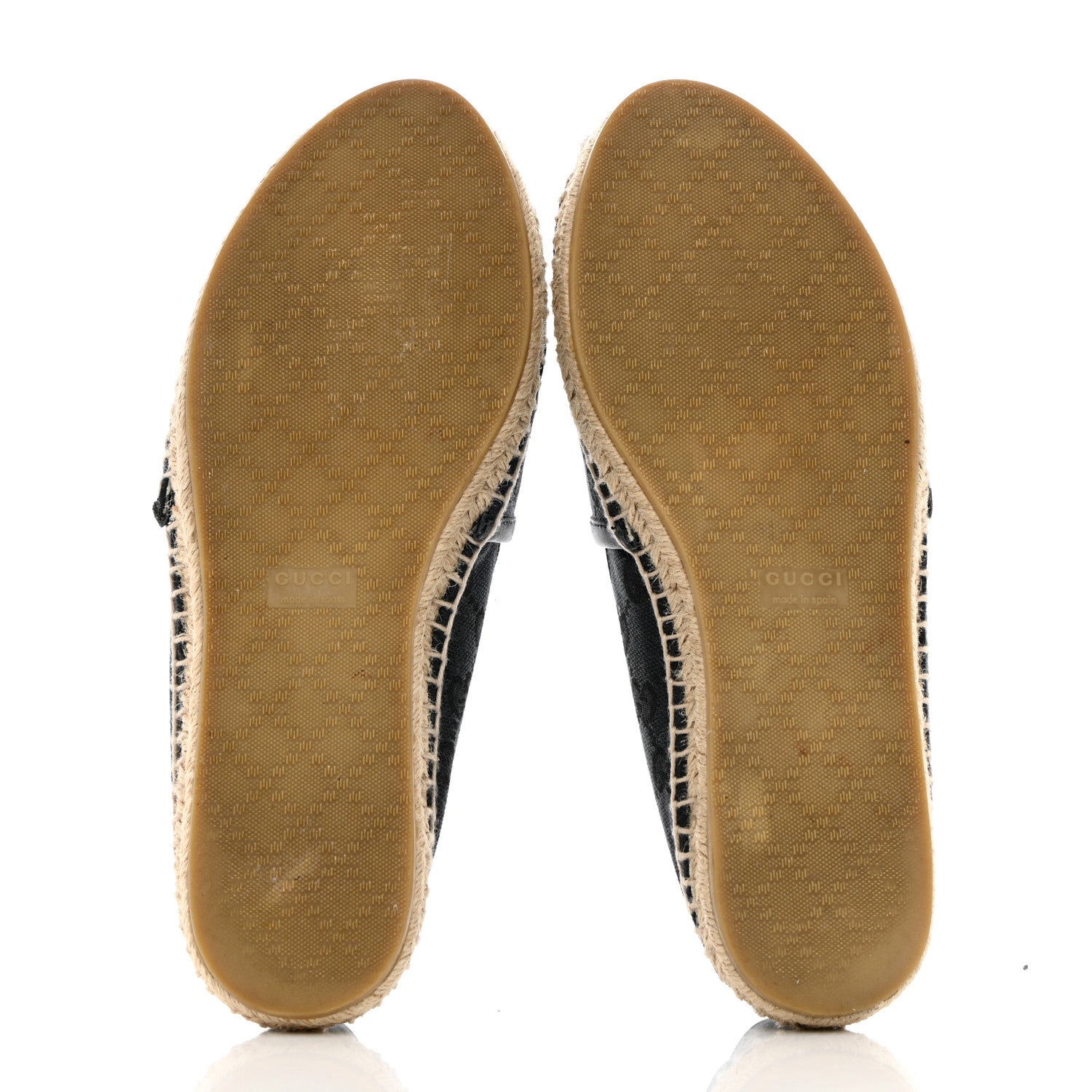 Gucci Monogram Espadrilles 37 Black 5 of 10