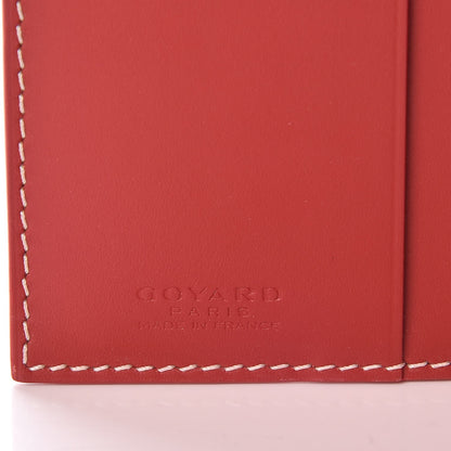 Goyard Goyardine Saint Marc Folding Card Case Red 6 of 8
