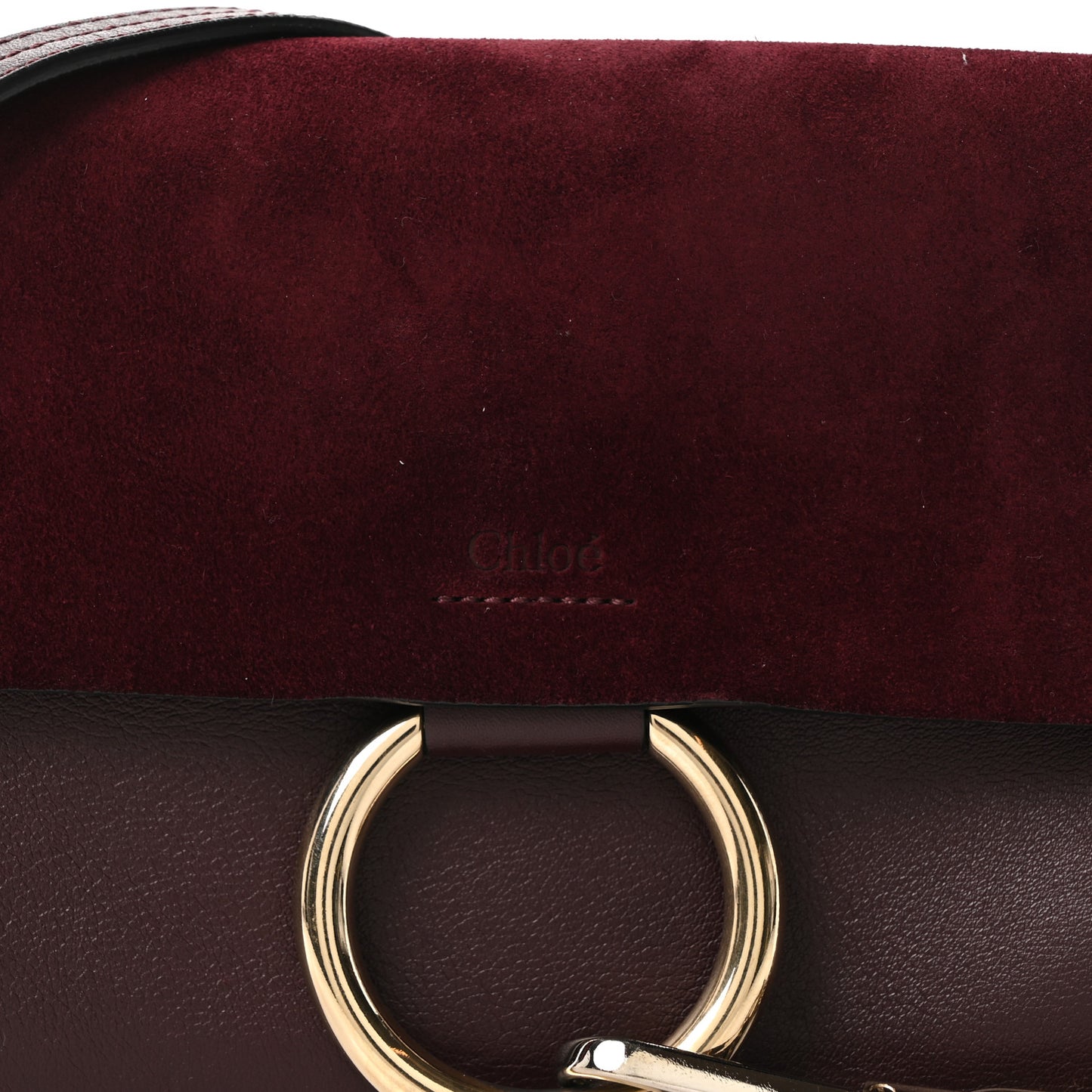 Suede Calfskin Small Faye Shoulder Bag Intense Violine