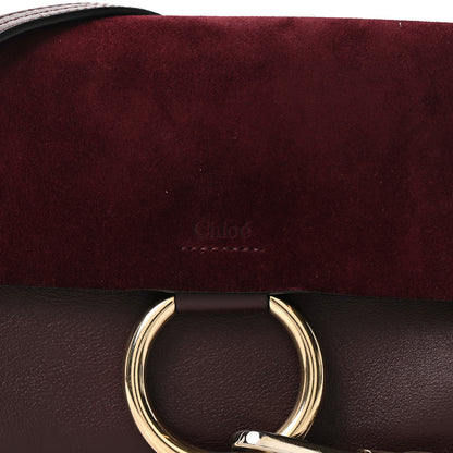 Chloe Suede Calfskin Small Faye Shoulder Bag Intense Violine 7 of 9