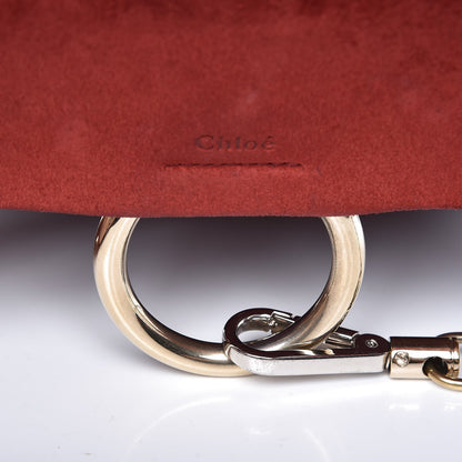 Chloe Suede Calfskin Small Faye Backpack Sienna Red 10 of 14