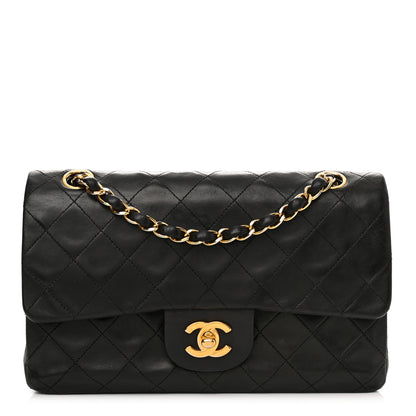 Chanel Lambskin Quilted Small Double Flap Black 1 of 15