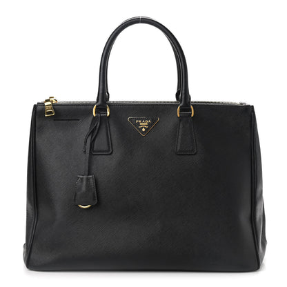 Prada Saffiano Small Galleria Double Zip Tote Black 1 of 16