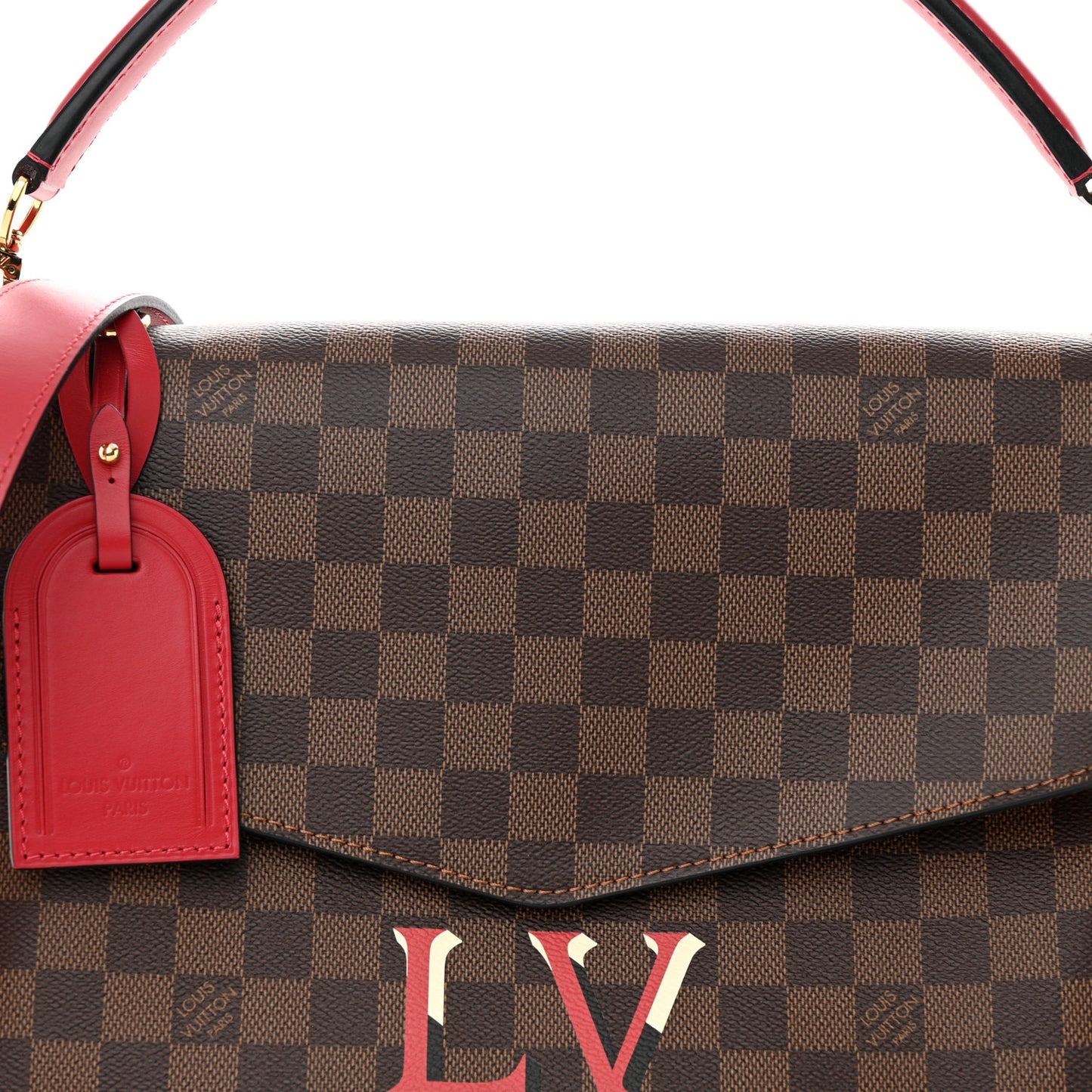 Damier Ebene Beaubourg MM Scarlet