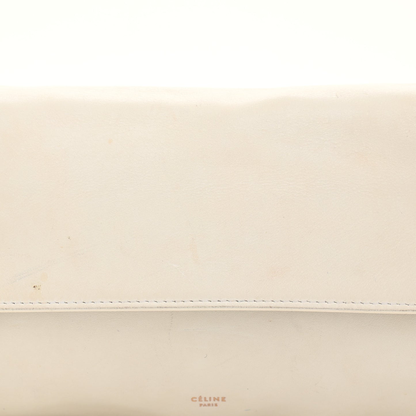 Natural Calfskin Bum Bag White