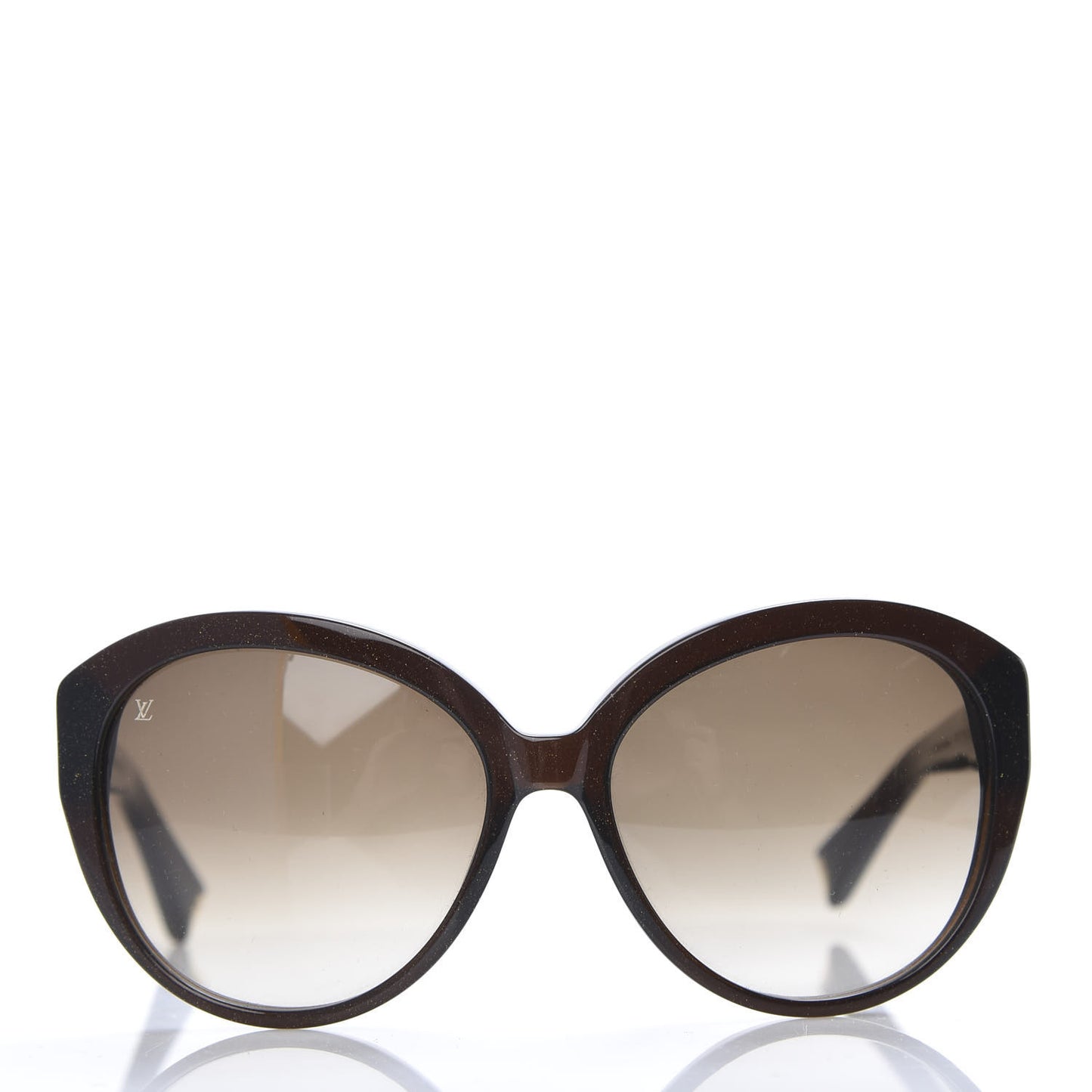 Acetate Heather Strass Cat Eye Sunglasses Z0595W Brown