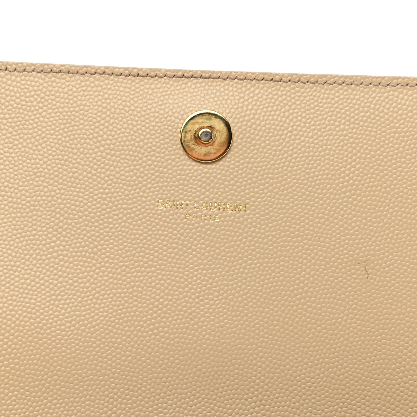 Grain De Poudre Classic Monogram Cassandre Clutch Nude Powder