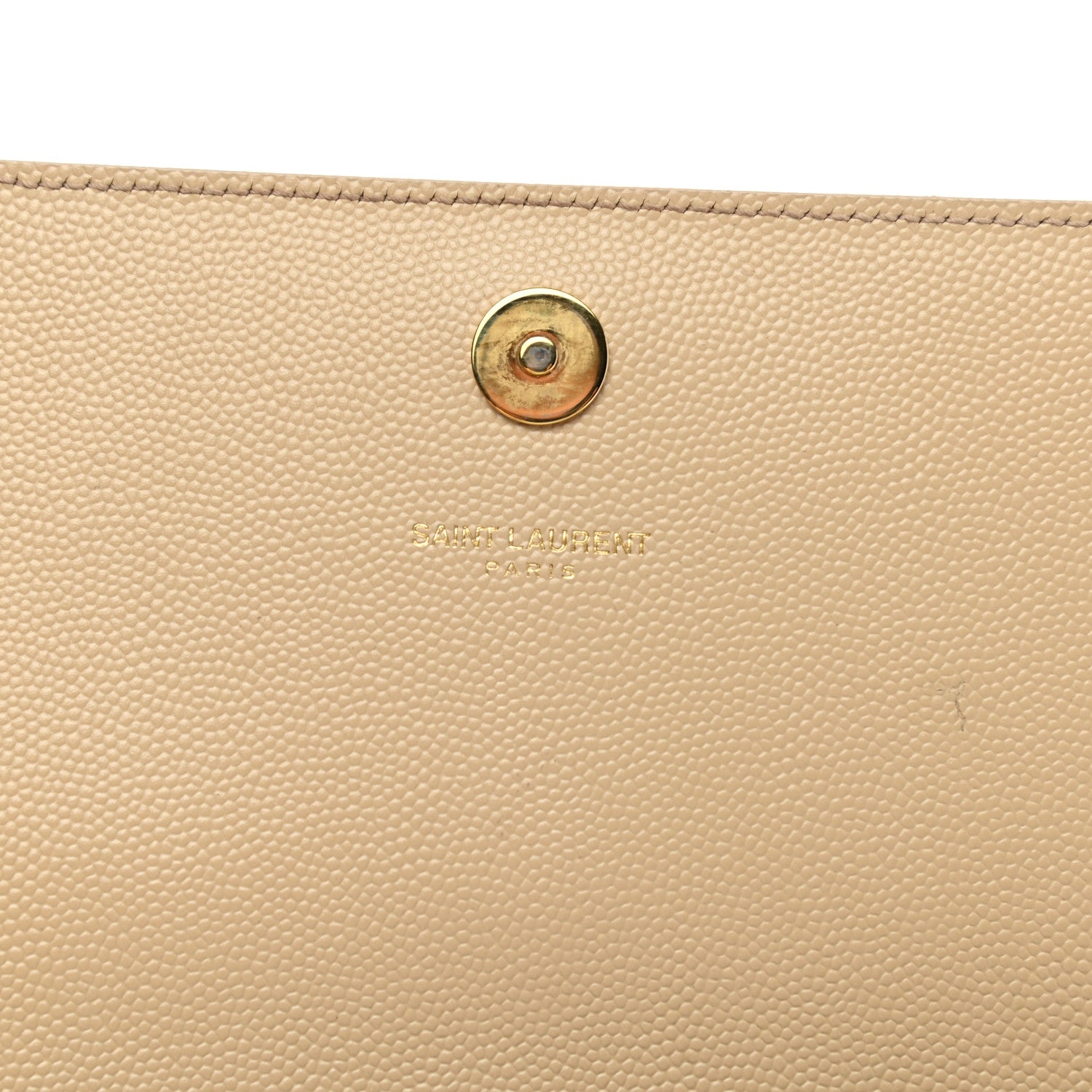 Saint Laurent Grain De Poudre Classic Monogram Cassandre Clutch Nude Powder 6 of 9