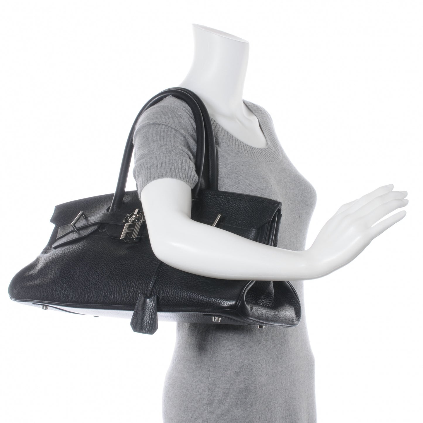 Taurillon Clemence JPG Birkin 42 Black