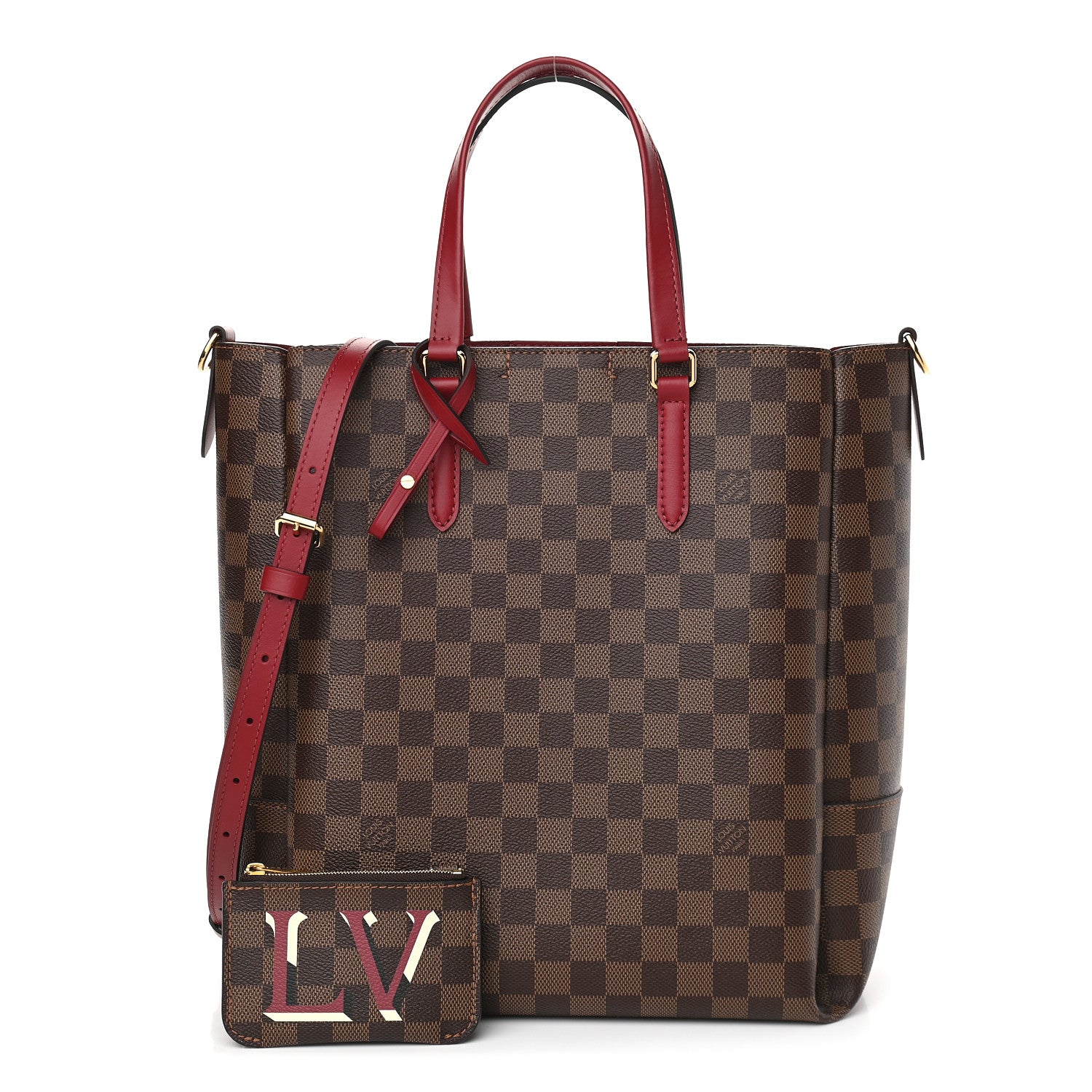 Louis Vuitton Damier Ebene Belmont MM Cherry Berry 1 of 10