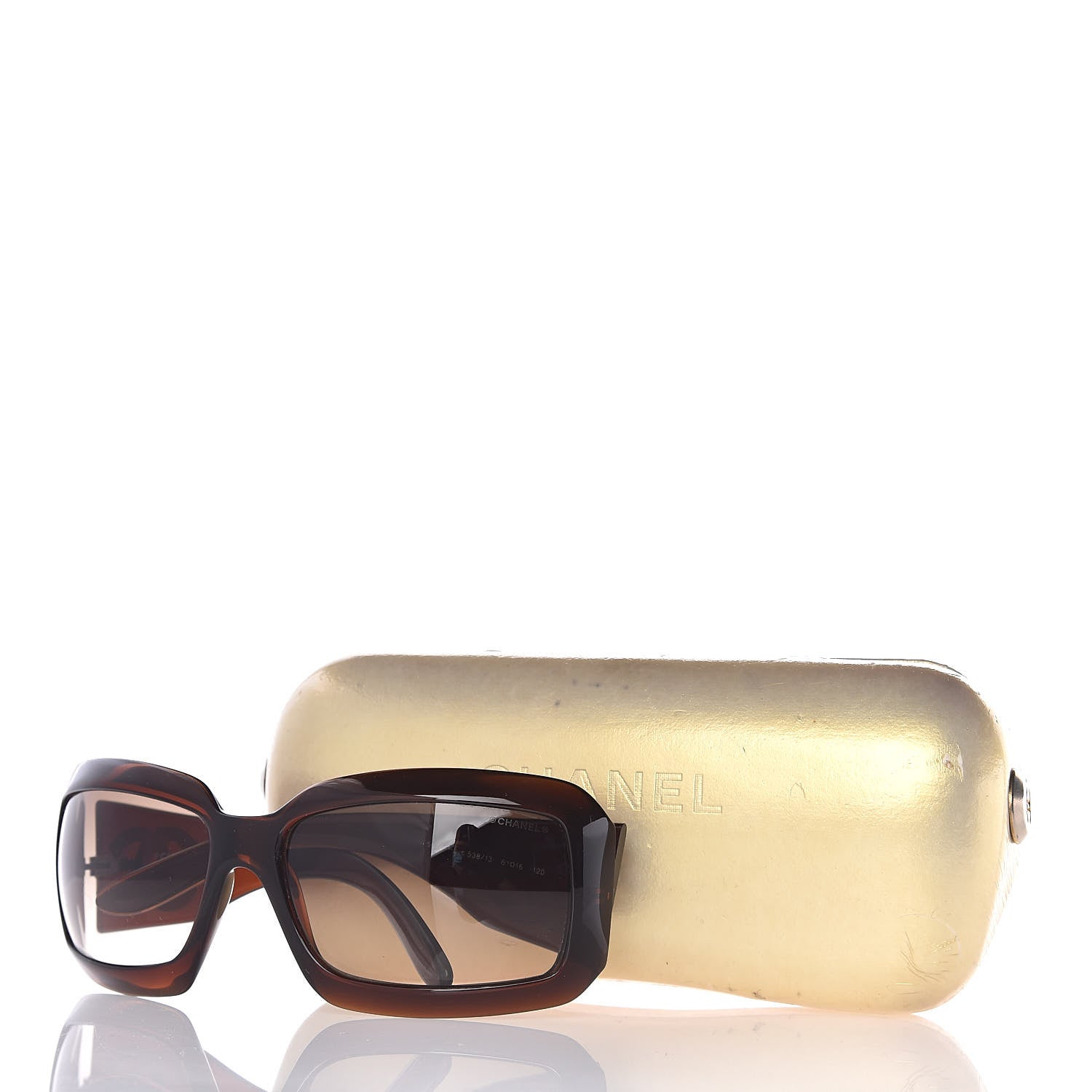 Chanel Mother of Pearl CC Sunglasses 5076-H Brown 7 of 7