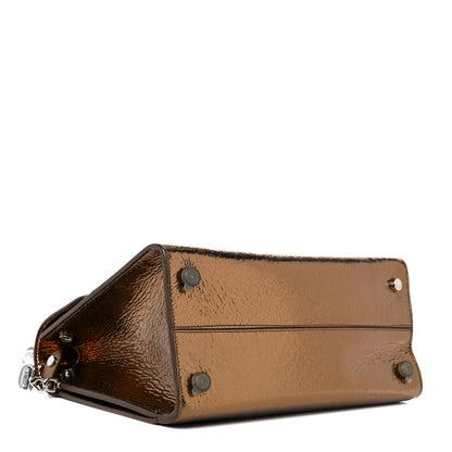 Christian Dior Metallic Calfskin Medium Diorever Flap Bronze 4 of 13
