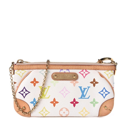 Louis Vuitton Monogram Multicolor Pochette Milla MM White 1 of 9