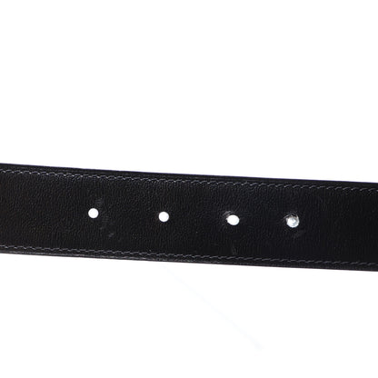 Hermes Box Togo 32mm H d'Ancre Belt 100 40 Black Bleu de Prusse 3 of 6