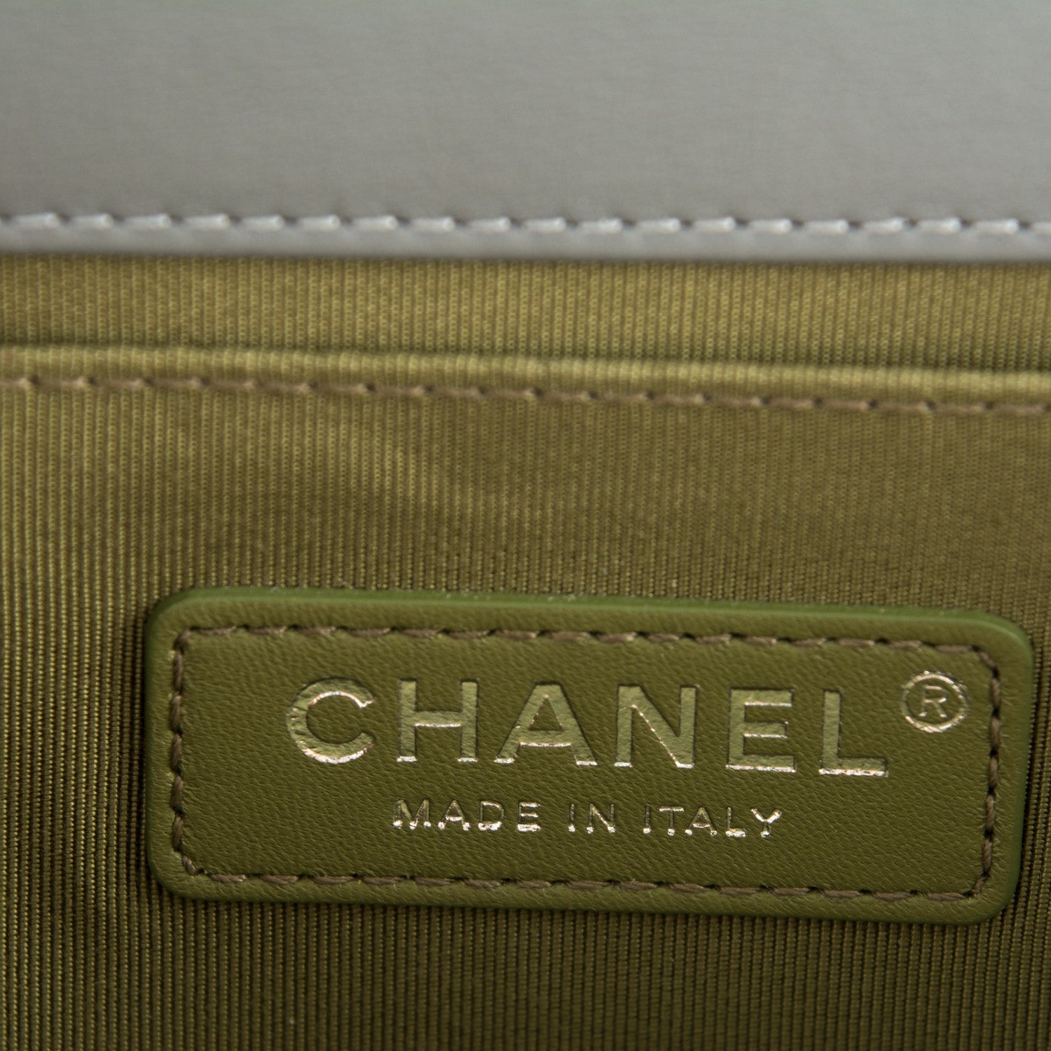 Chanel Calfskin Quilted Medium Boy Flap Grey 7 of 8