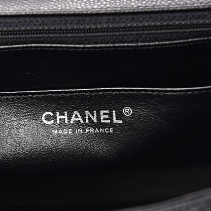 Chanel Caviar Quilted Jumbo Single Flap Black 6 of 13