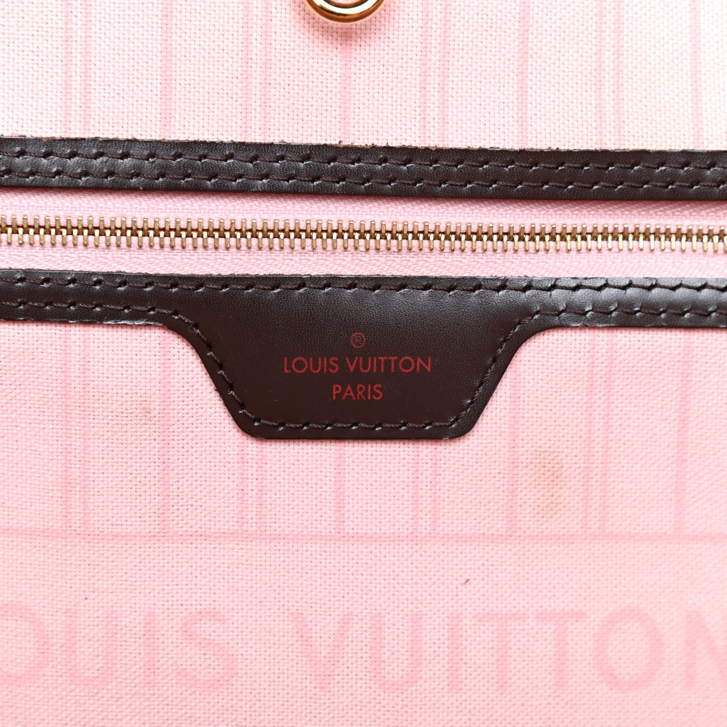 Louis Vuitton Damier Ebene Neo Neverfull MM Rose Ballerine 6 of 11