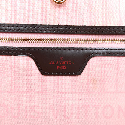 Louis Vuitton Damier Ebene Neo Neverfull MM Rose Ballerine 6 of 11