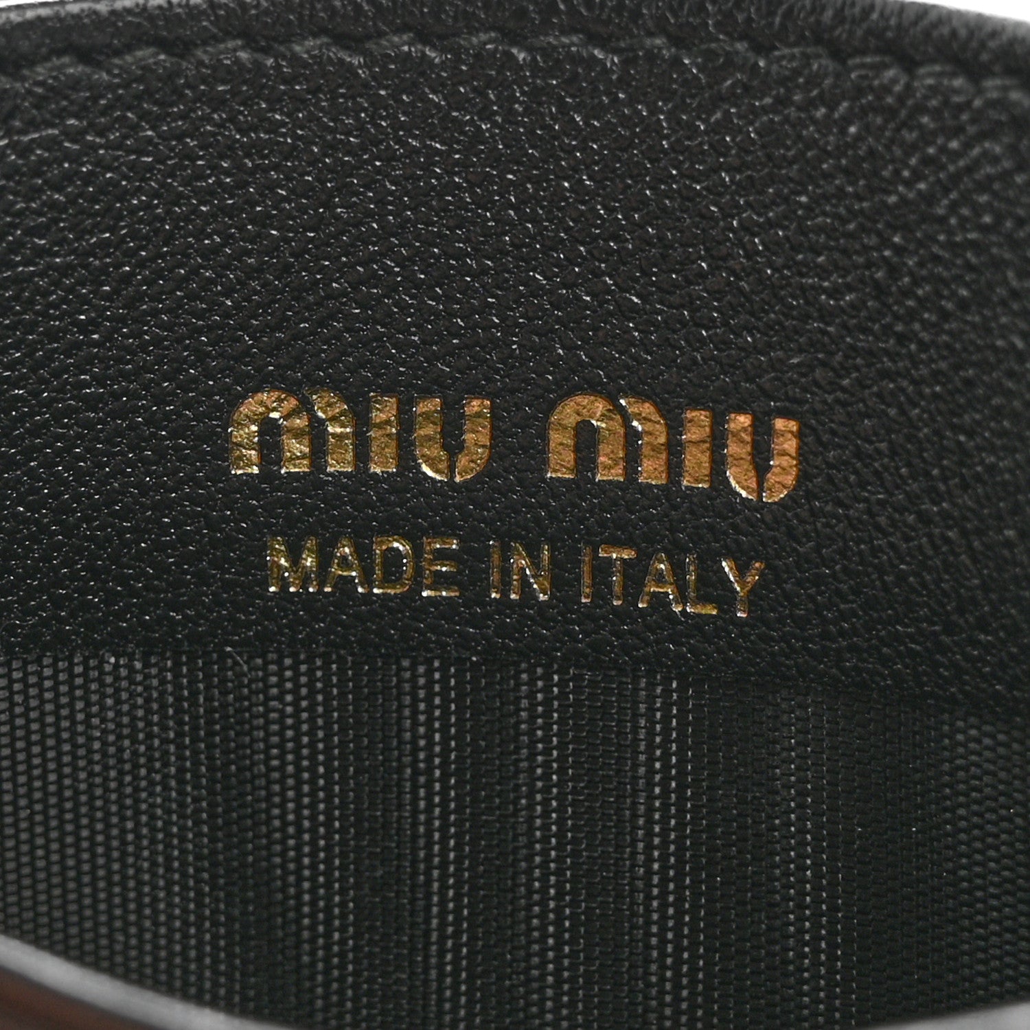 Miu Miu Nappa Matelasse Card Holder Black 6 of 10