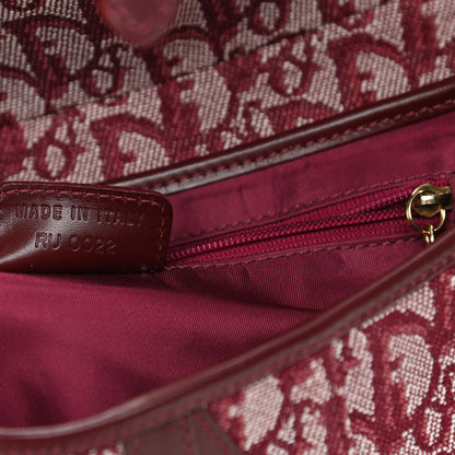 Christian Dior Monogram Saddle Bag Burgundy 7 of 12