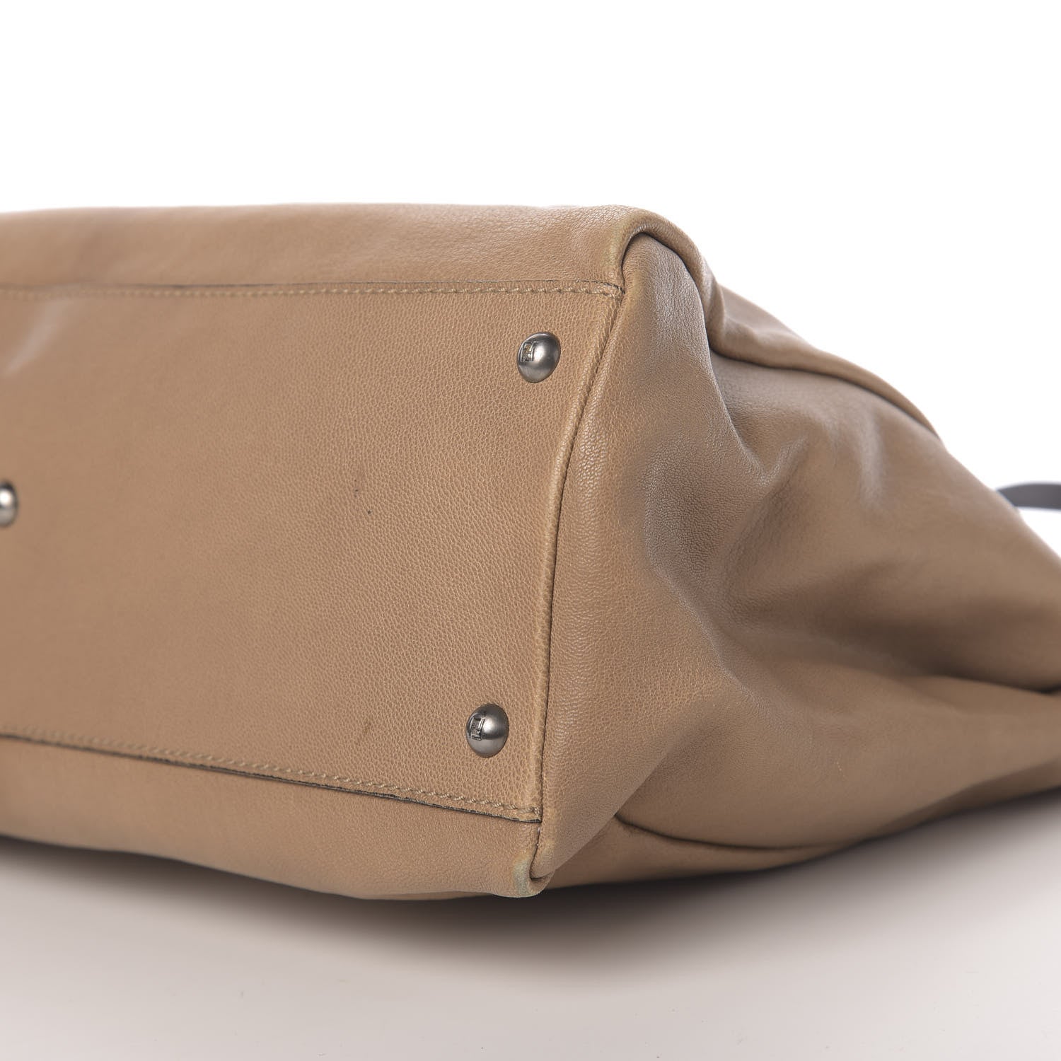 Fendi Goatskin Zucca Large Peekaboo Iconic Satchel Brown 9 of 11