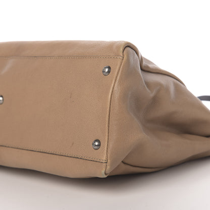 Fendi Goatskin Zucca Large Peekaboo Iconic Satchel Brown 9 of 11