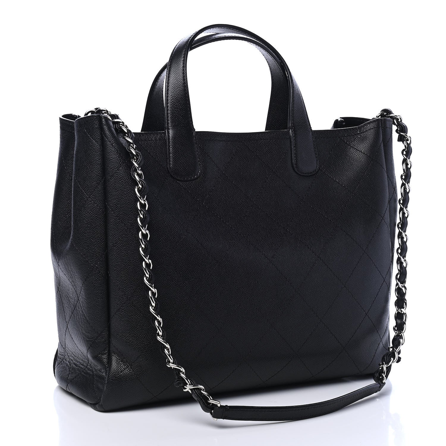 Chanel Caviar Stitched Medium Lady Coco Shopping Tote Black 2 of 6