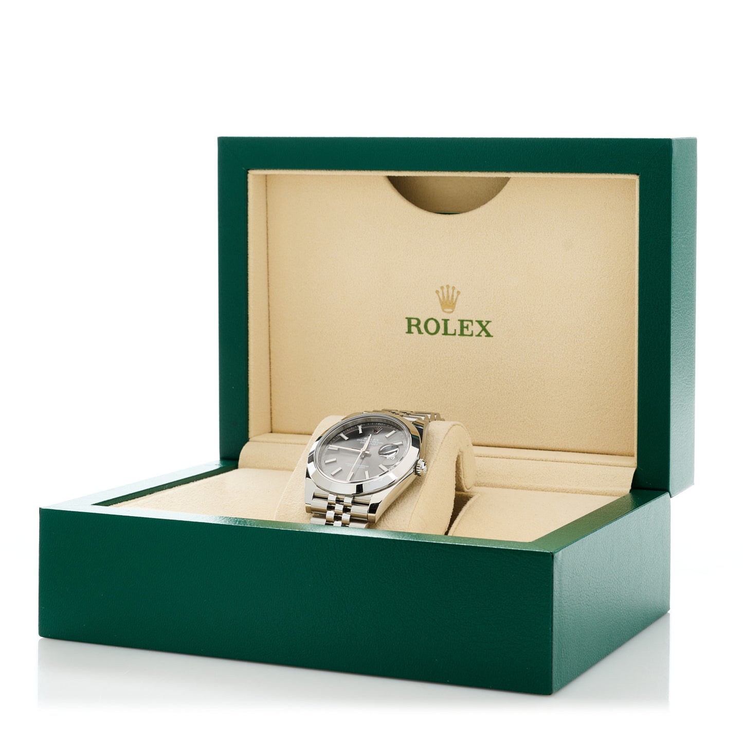 Stainless Steel 41mm Oyster Perpetual Datejust Watch Slate 126300