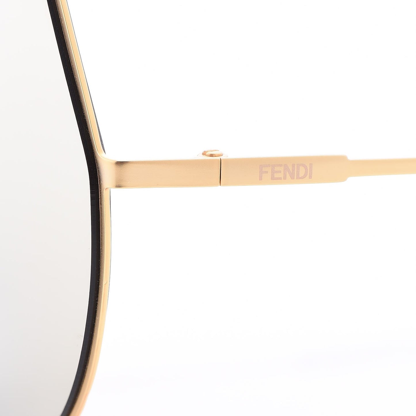 Metal Mirrored Eyeline Sunglasses FF 0193/S Matte Gold
