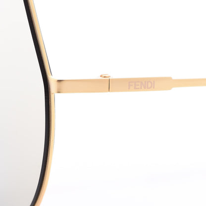 Fendi Metal Mirrored Eyeline Sunglasses FF 0193/S Matte Gold 5 of 9