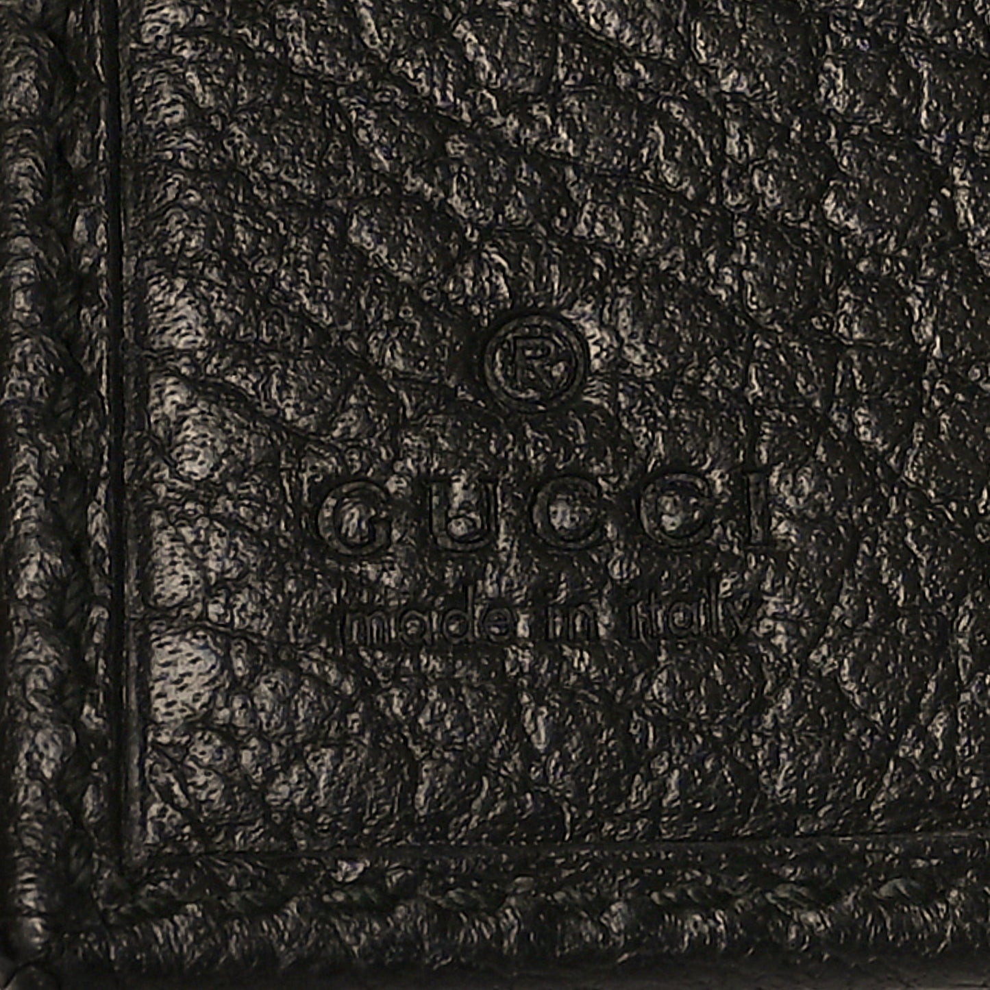 Dollar Calfskin Double G French Flap Wallet Black