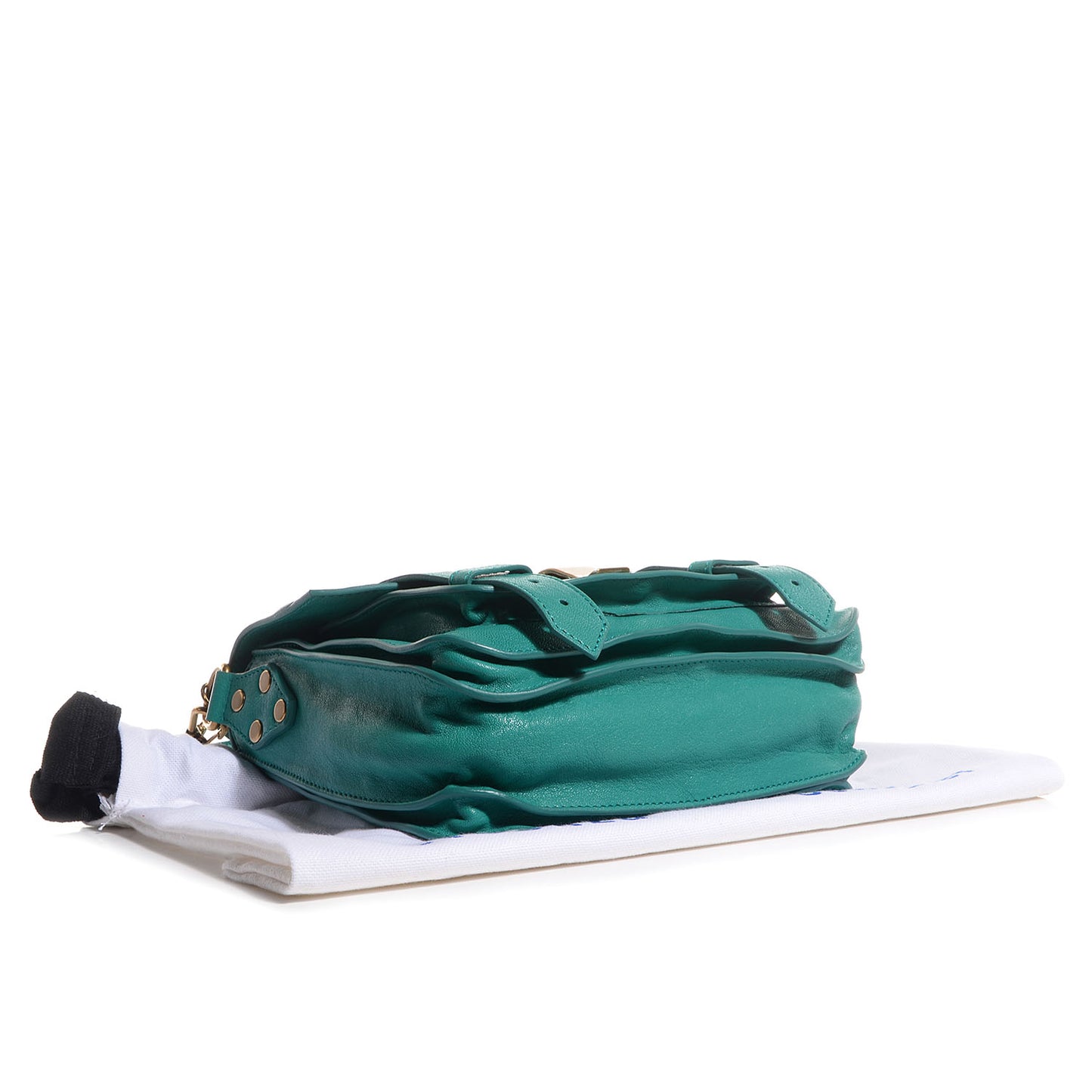 Leather PS1 Mini Pouch Messenger Bag Aqua