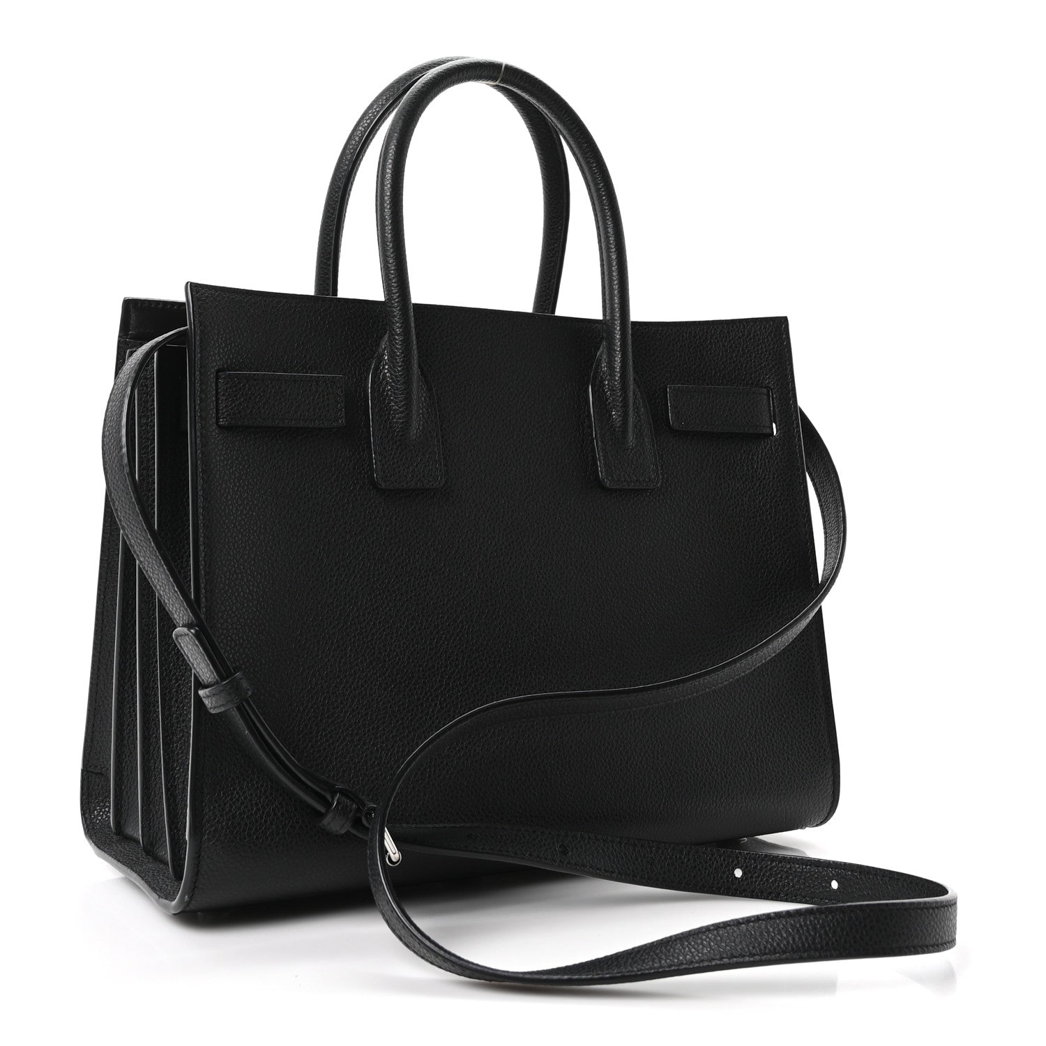 Saint Laurent Grained Calfskin Baby Sac De Jour Black 4 of 11