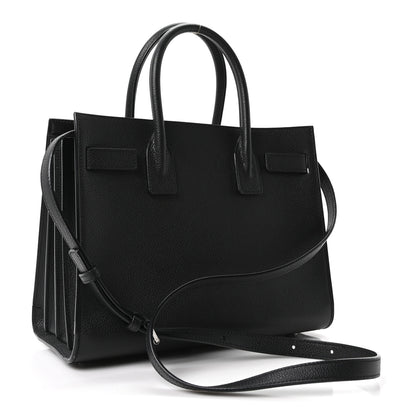 Saint Laurent Grained Calfskin Baby Sac De Jour Black 4 of 11
