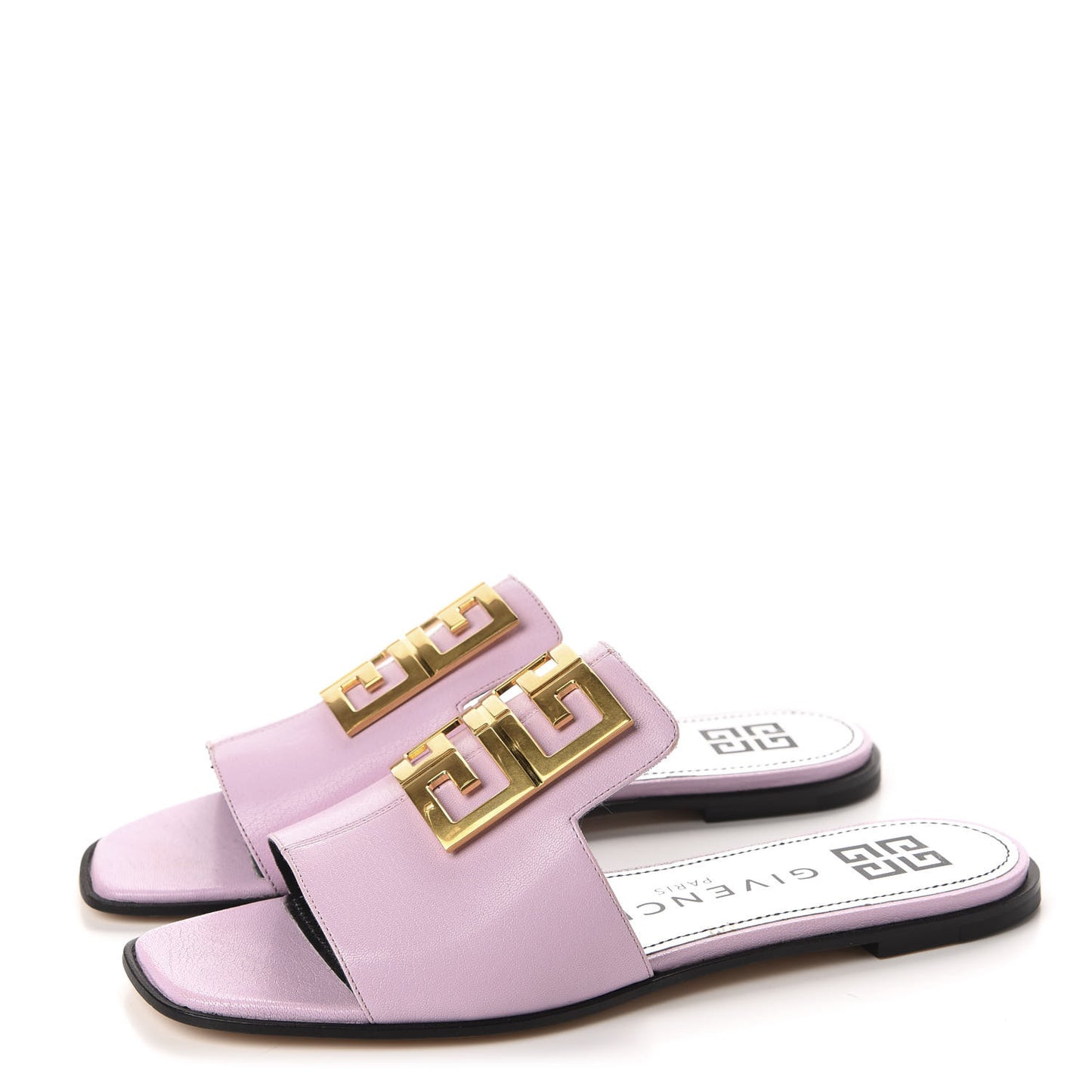 Goatskin 4G Flat Sandals 38.5 Pink