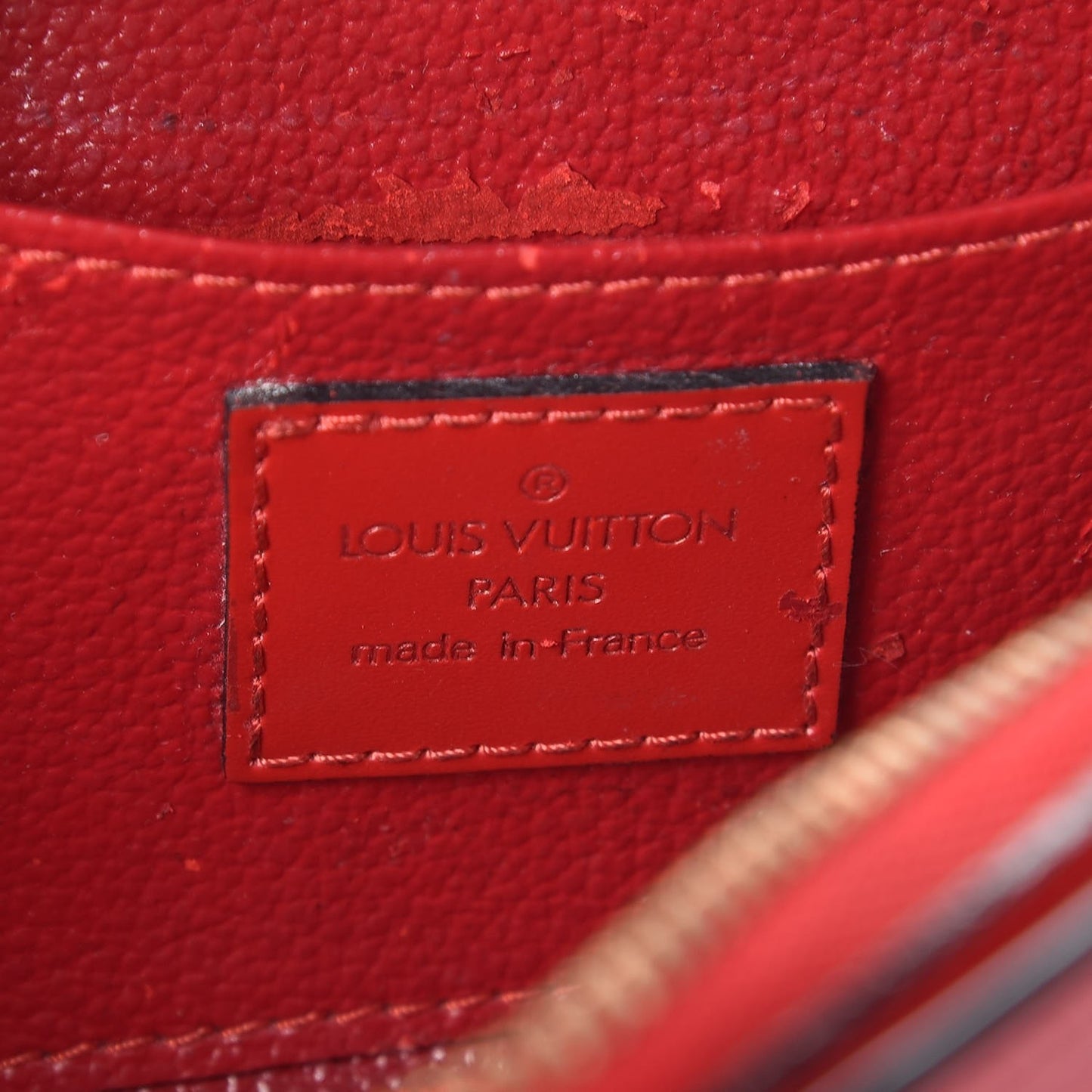 Epi Dauphine 17 Cosmetic Pouch Red