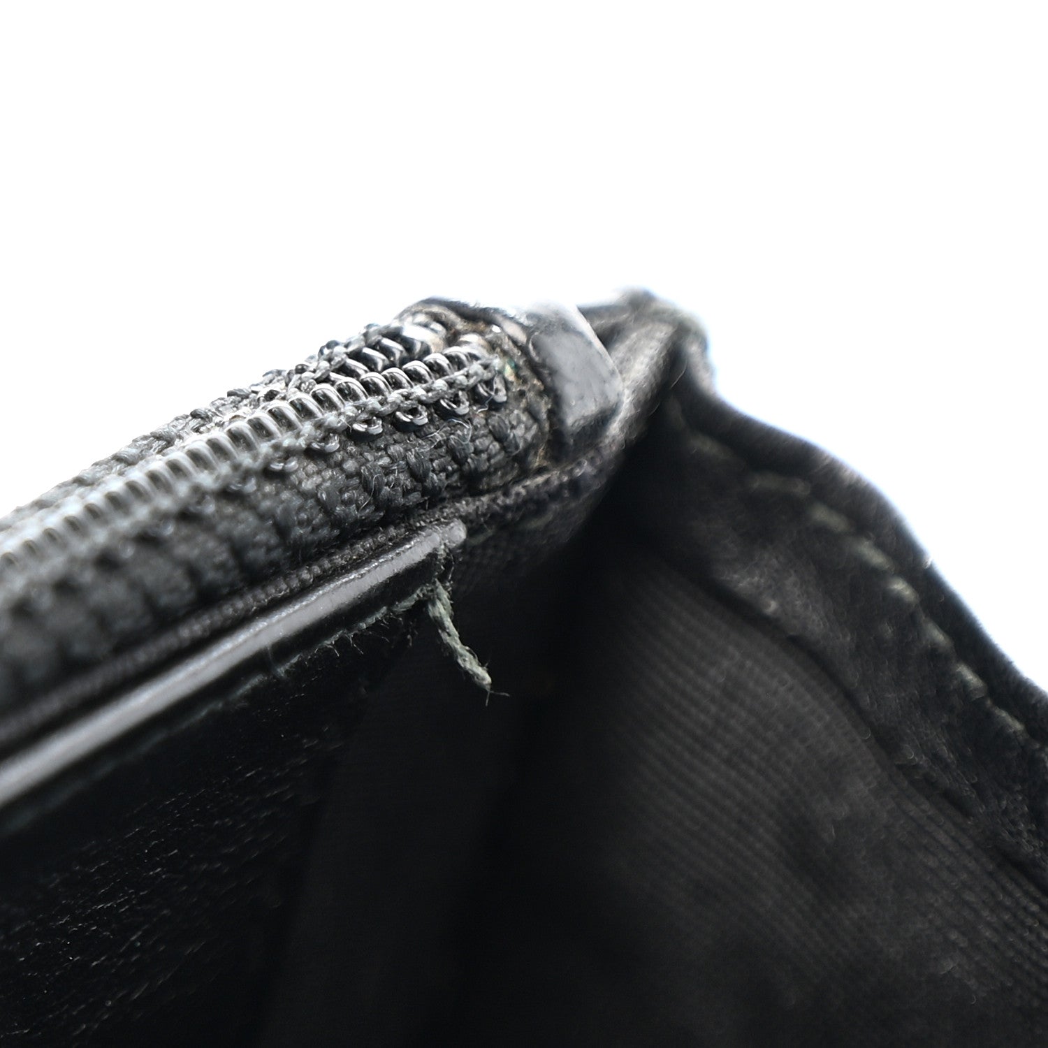 Chanel Crumpled Calfskin Quilted Wallet On Chain WOC So Black 12 of 17