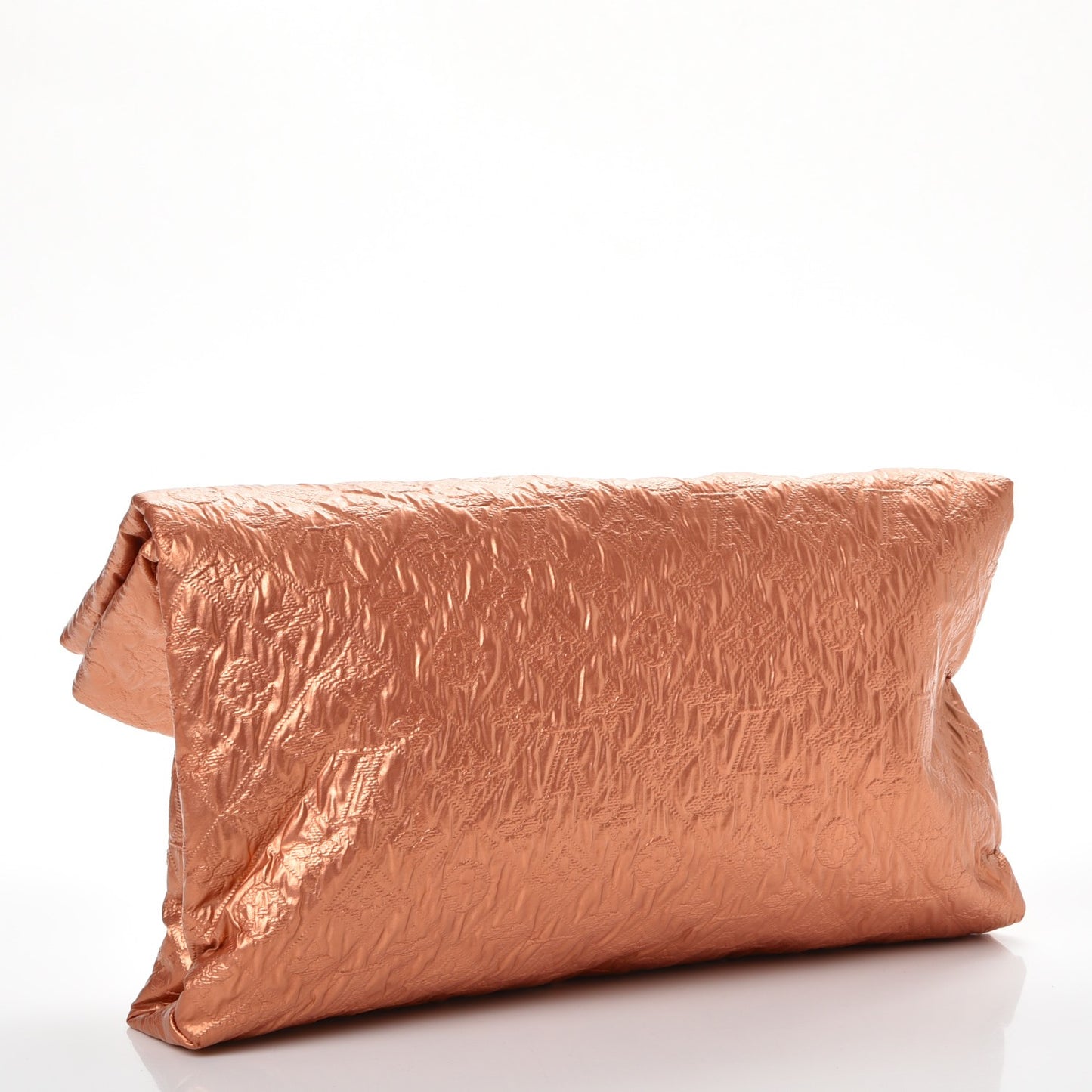 Jacquard Quilted Monogram Limelight Clutch GM Rose Gold
