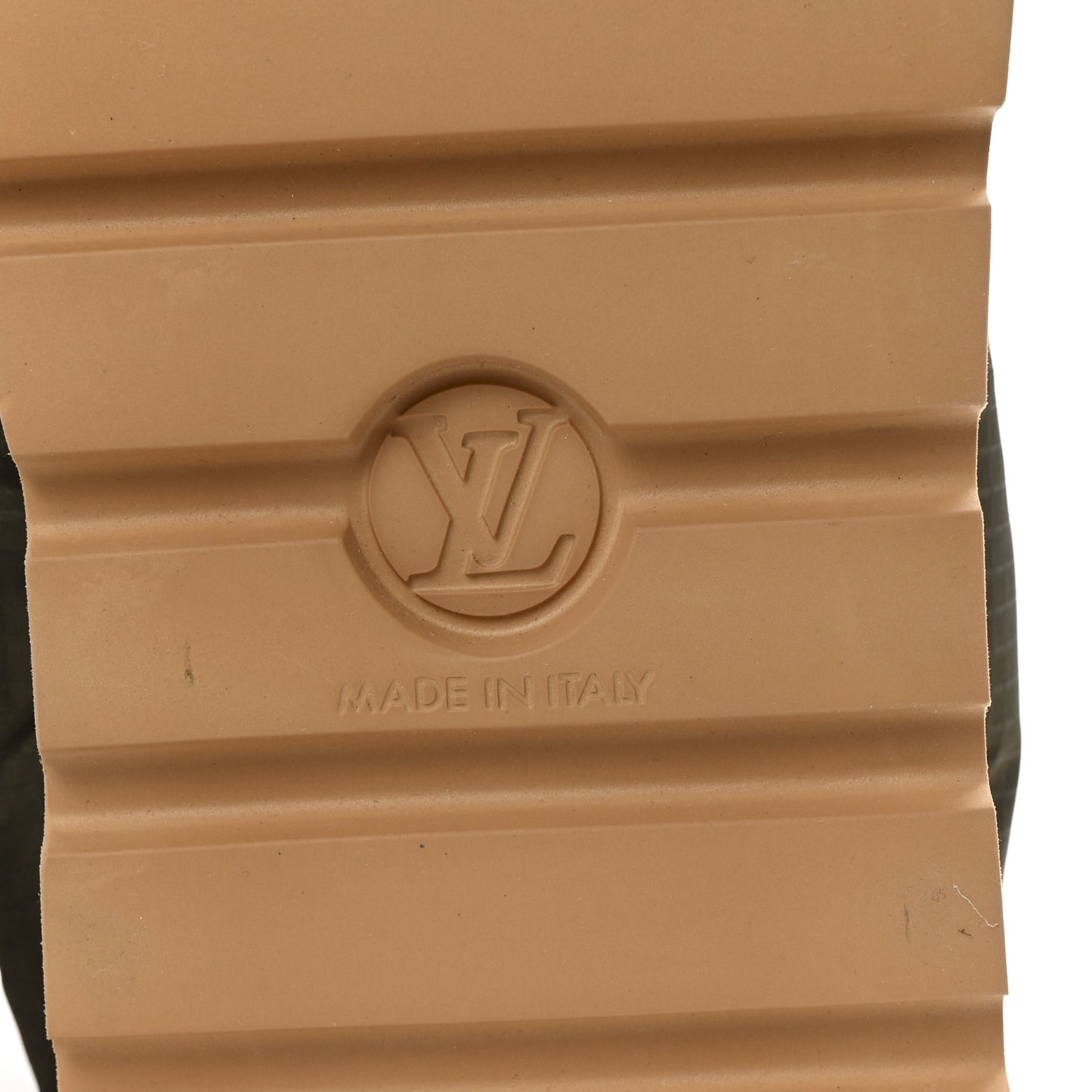 Nylon Monogram Pillow Comfort Ankle Boot 37 Khaki