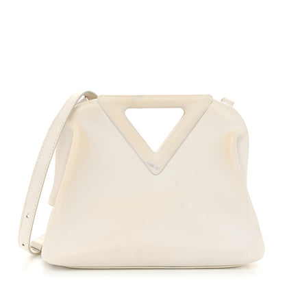 Bottega Veneta Calfskin Small The Point Triangle Bag Chalk 1 of 13