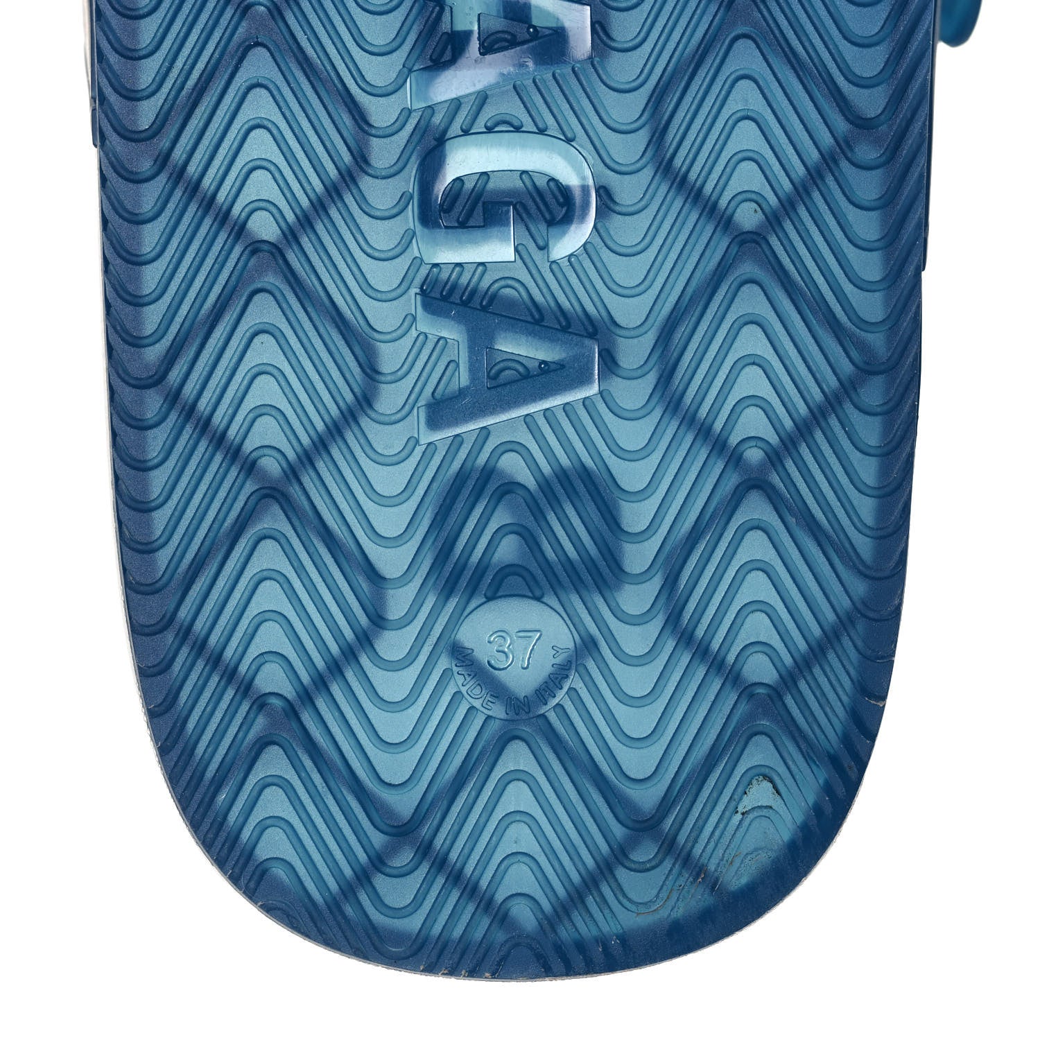 Balenciaga Technical Polyurethane Mallorca Slide Sandals 37 Blue 6 of 8