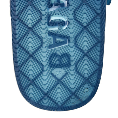 Balenciaga Technical Polyurethane Mallorca Slide Sandals 37 Blue 6 of 8