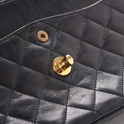 Chanel Lambskin Quilted Medium Double Flap Black 12 of 21