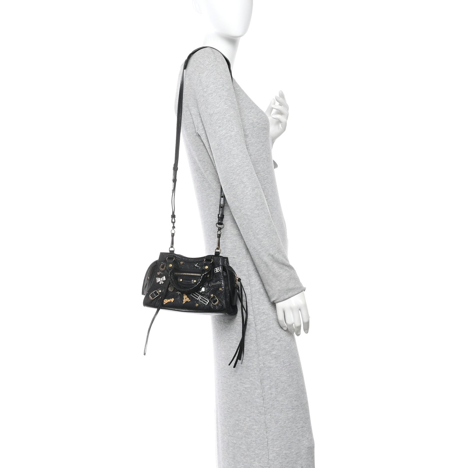 Balenciaga Agneau Neo Classic Hardware Pins Mini City Black 2 of 10